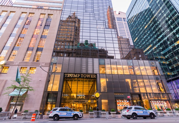 A Trump Tower, sede das empresas de Trump em Nova York (Shutterstock)
