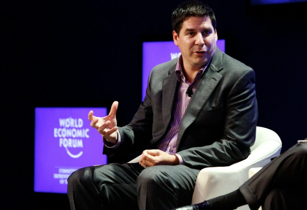Marcelo Claure Shein no Fórum Econômico Mundial. Foto Sikarin Thanachaiary/WEF