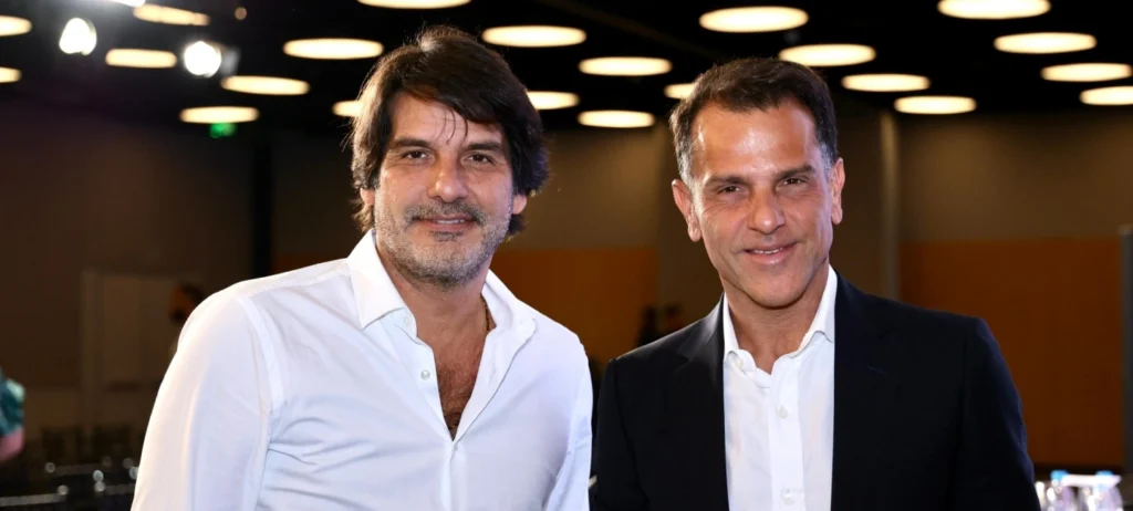 Roberto Jatahy (à esquerda) e Alexandre Birman (à direita).