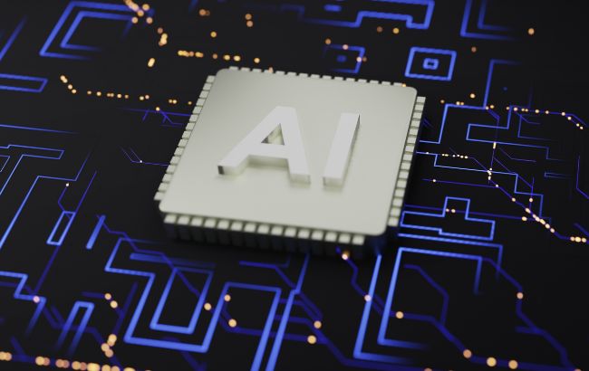 imagem de um chip de IA