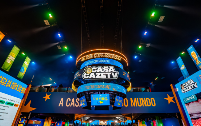Casa CazéTV, no Parque Villa-Lobos, em São Paulo.