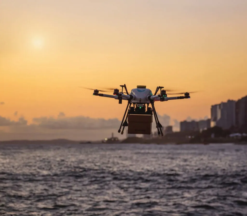 Drone da Speedbird em entrega